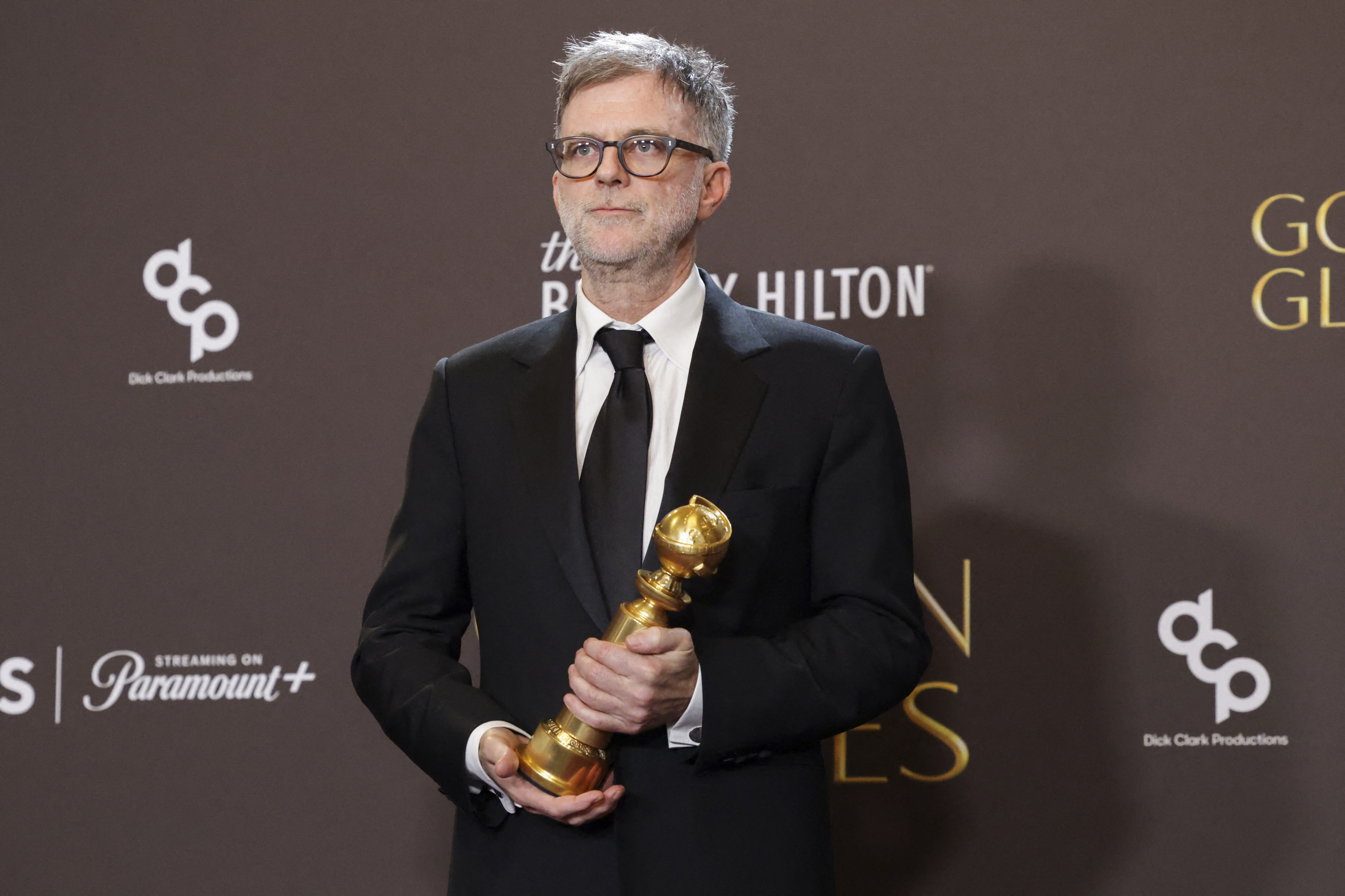 Paul Thomas Anderson poses with the Best Director - Motion Picture award for "One Battle After Another" as we look at our best 2026 Oscars predictions