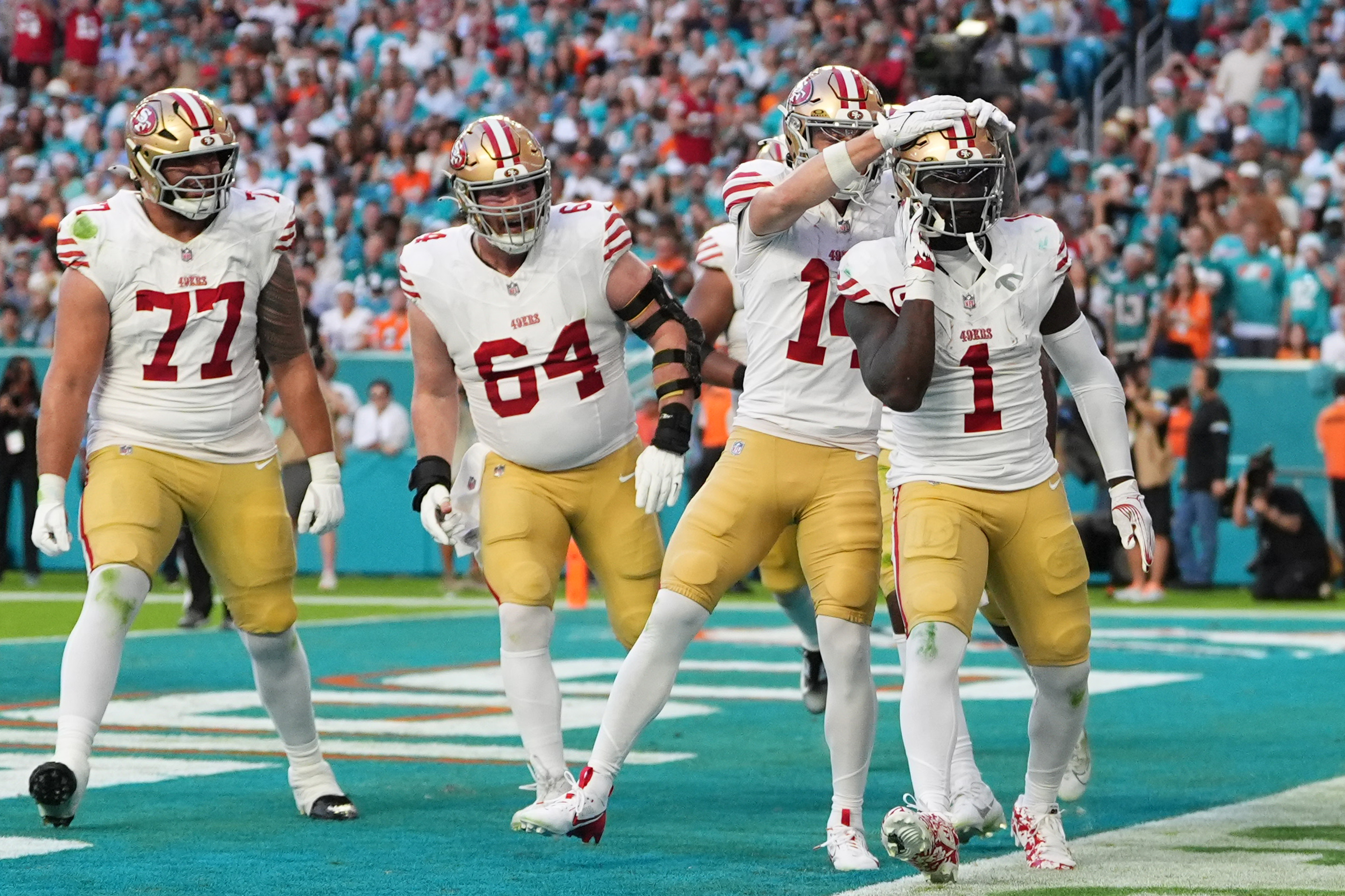 Anytime Touchdown Scorer Predictions & Odds for MNF: Lions vs. 49ers