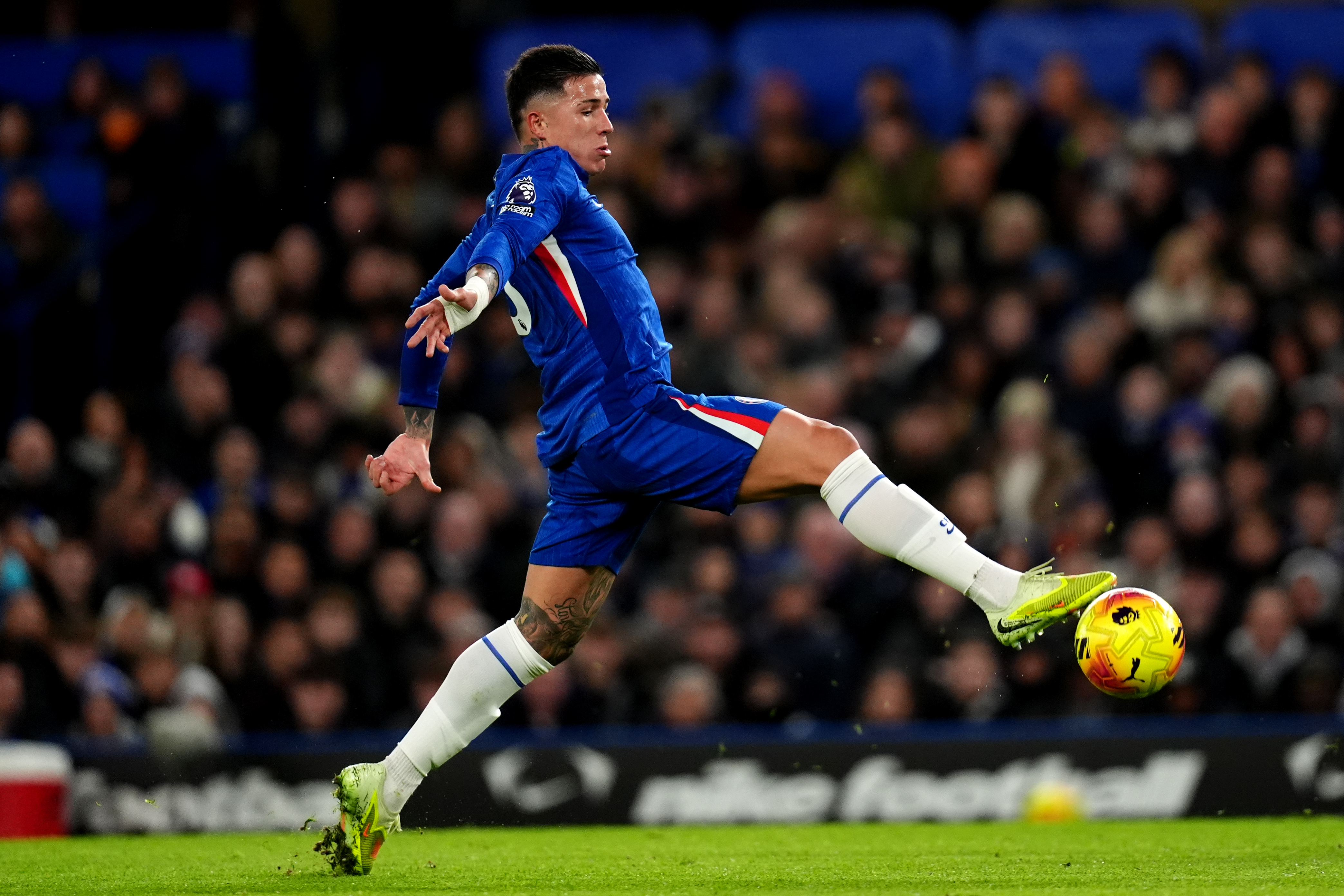 Chelsea's Enzo Fernandez during the Premier League match at Stamford Bridge as we make our Matchweek 16 best bets