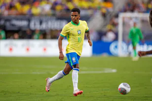 Brazil forward Rodrygo controls the ball against the United States in the first half during the Continental Clasico as we look at the best predictions and picks for the Copa America clash featuring Brazil and Costa Rica. 