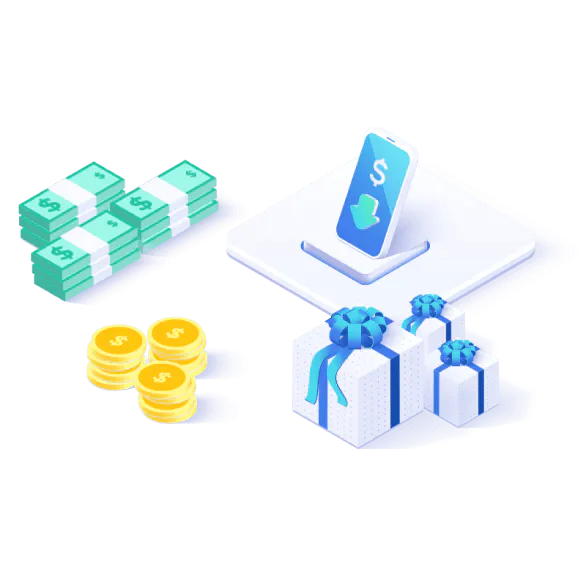 bonus money phone and gift