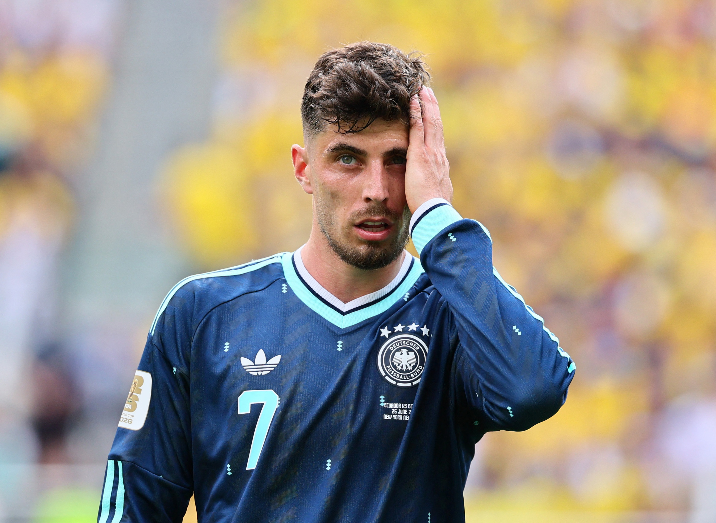 Germany's Kai Havertz during a match as we make our best Germany vs. Paraguay prediction.