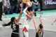 Las Vegas Aces forward A'ja Wilson (22) shoots over New York Liberty forward Jonquel Jones (35), as we offer our best Liberty vs. Aces prediction and expert pick for Saturday's WNBA matchup on ABC at Michelob ULTRA Arena in Paradise, Nev.