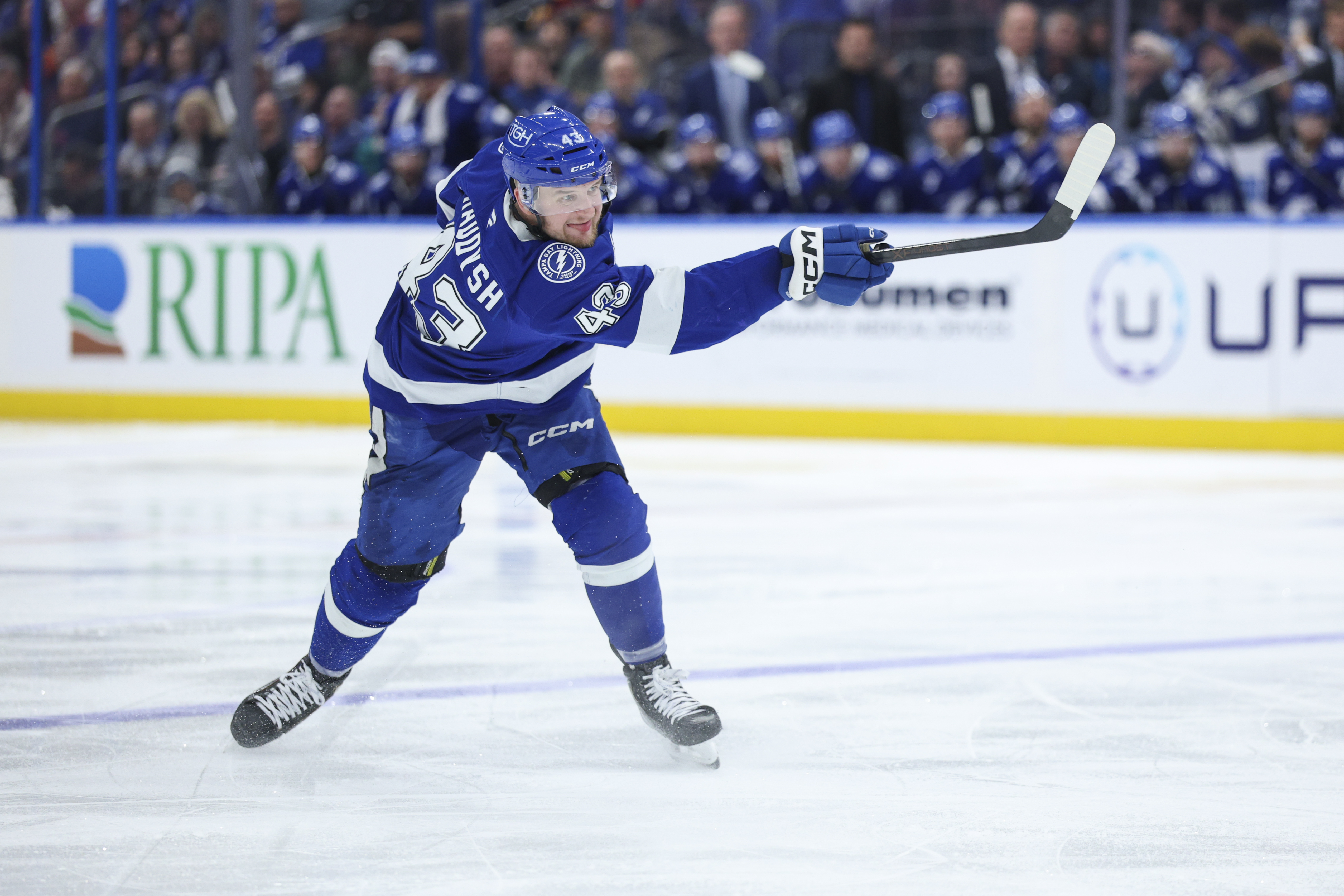 Tampa Bay Lightning defenseman Darren Raddysh shoots as we make our best Lightning vs. Wild prediction.