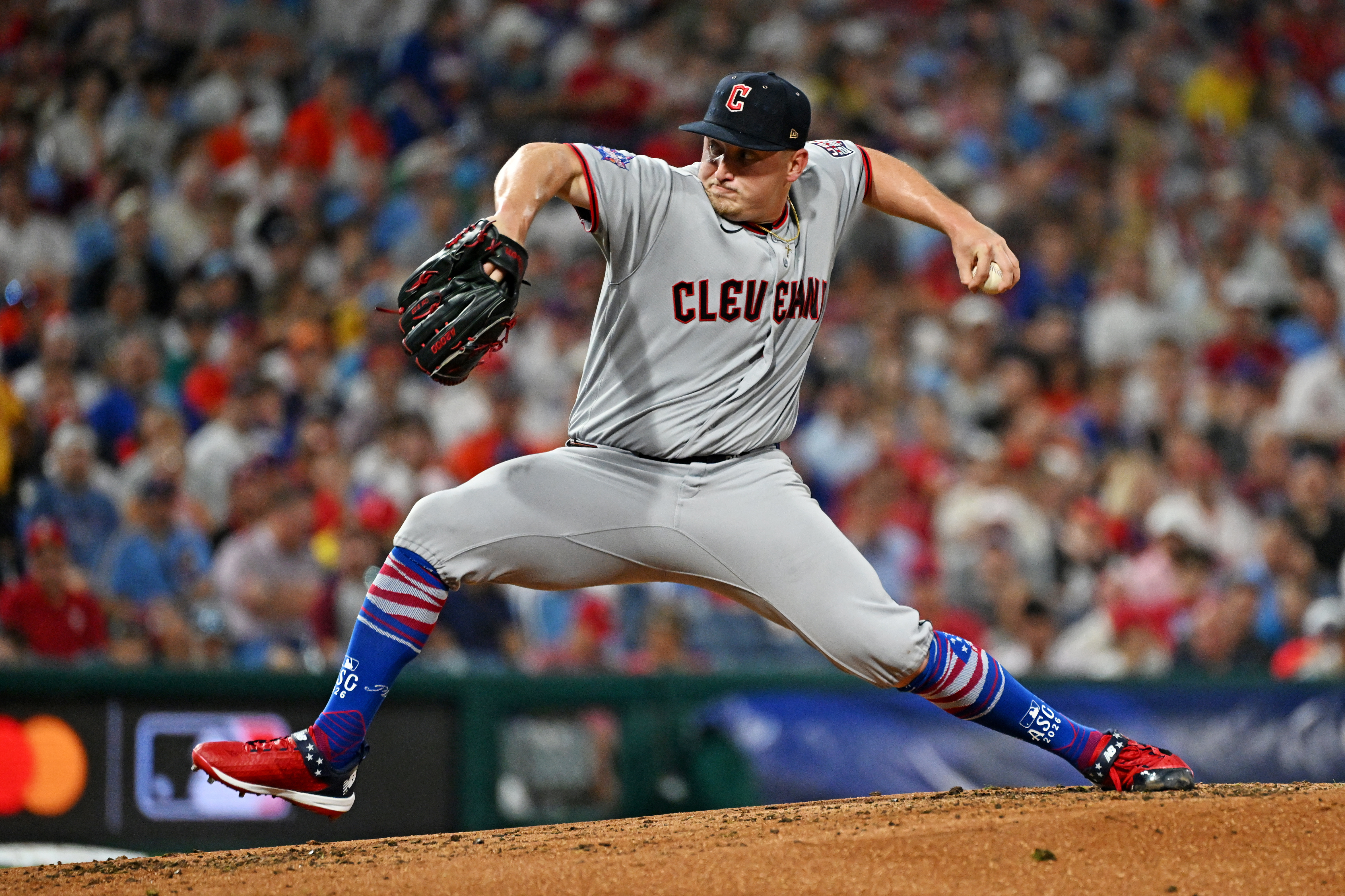 Cleveland Guardians pitcher Parker Messick - who's featured in my best NRFI bets today - throws out a pitch.