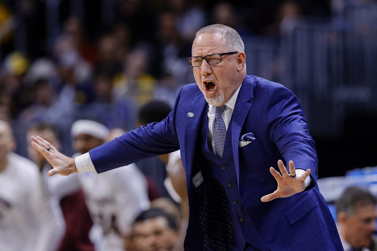 Maryland head coach Buzz Williams reacts, and we're diving into his team as part of our UNLV vs. Maryland prediction