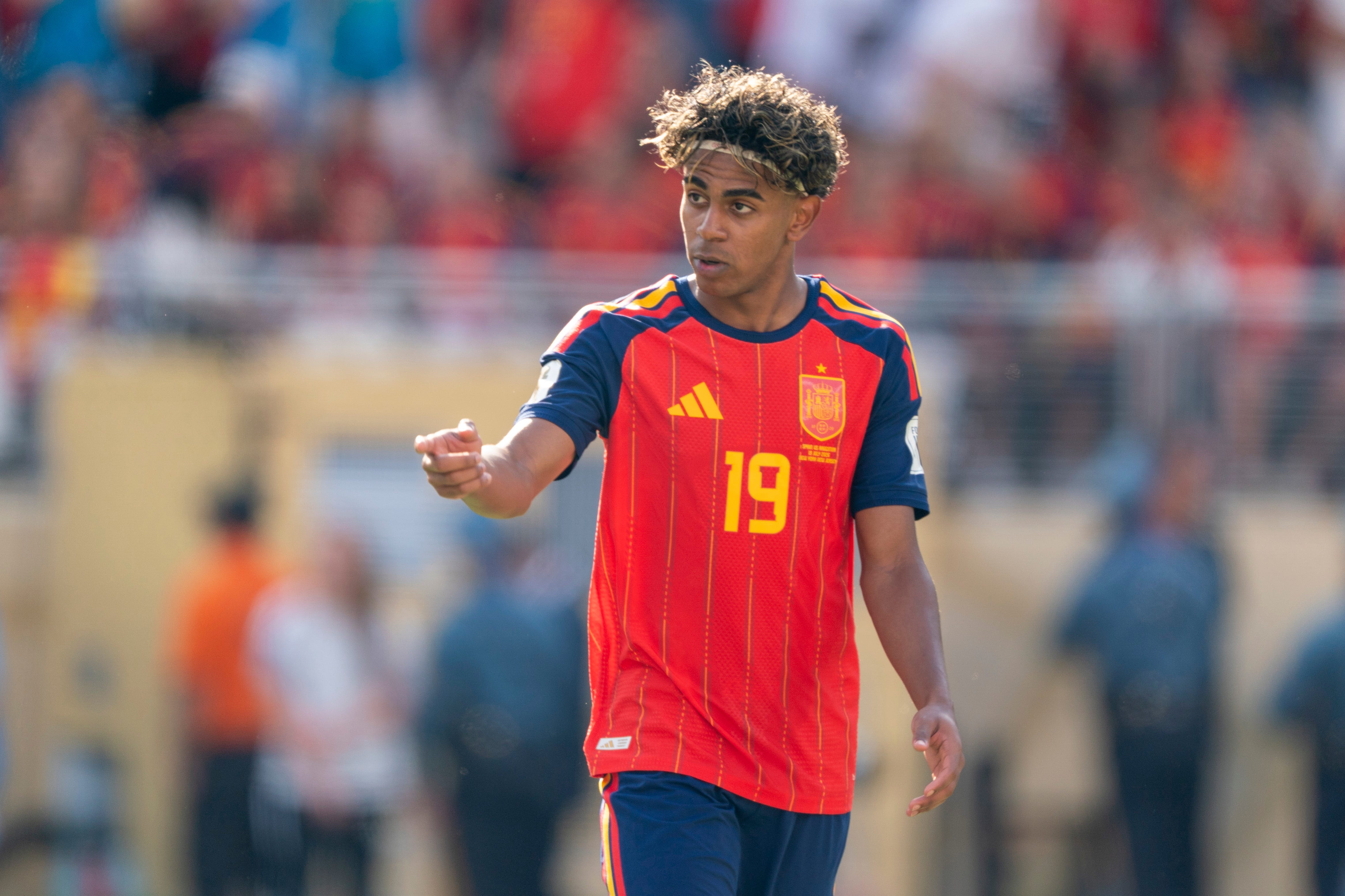 Pictured: Lamine Yamal in action as we break down our England vs. Spain Prediction. Photo by USA TODAY Network via Reuters Connect.