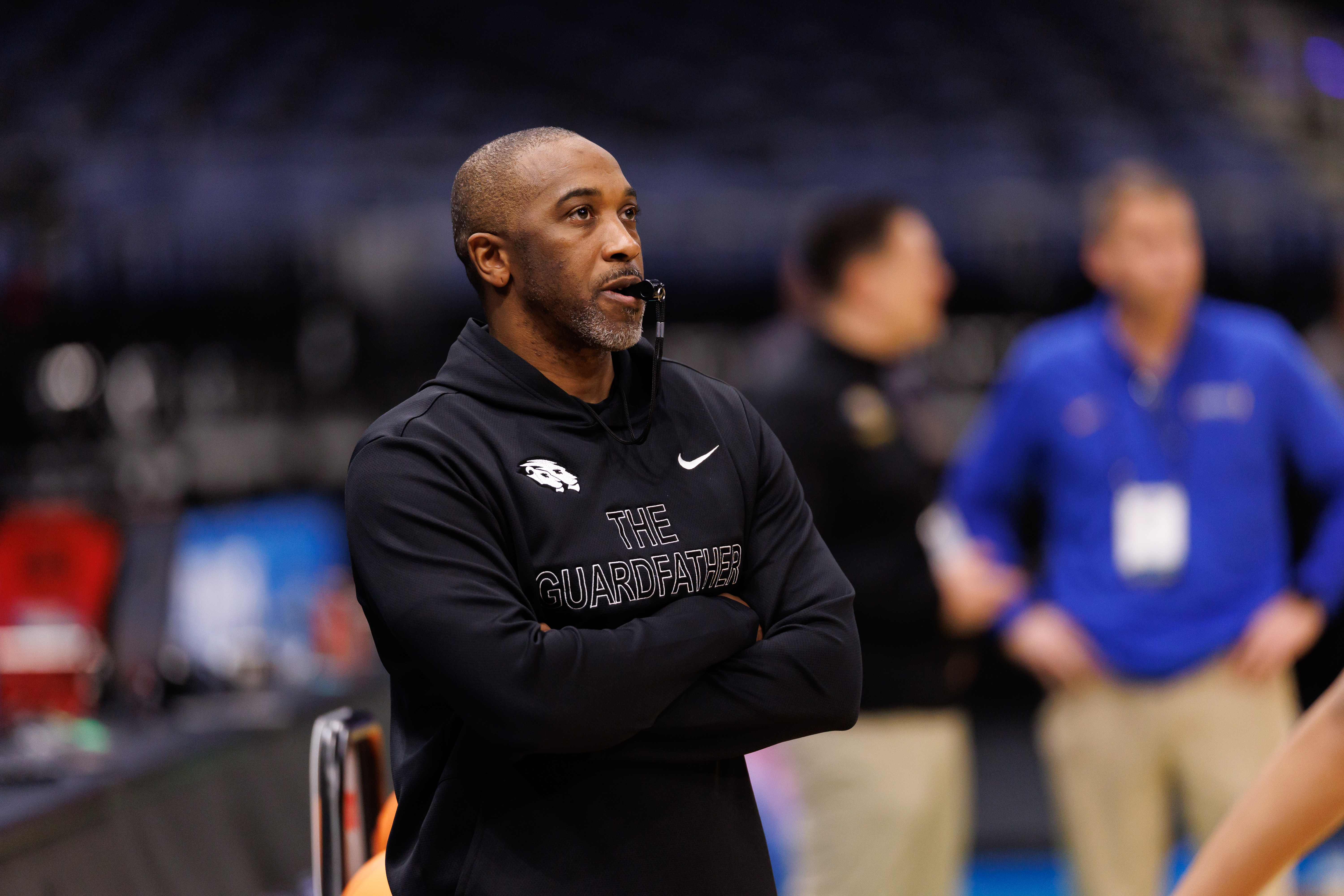 Hofstra Pride head coach Speedy Claxton looks on as we break down our Hofstra vs. Alabama prediction.