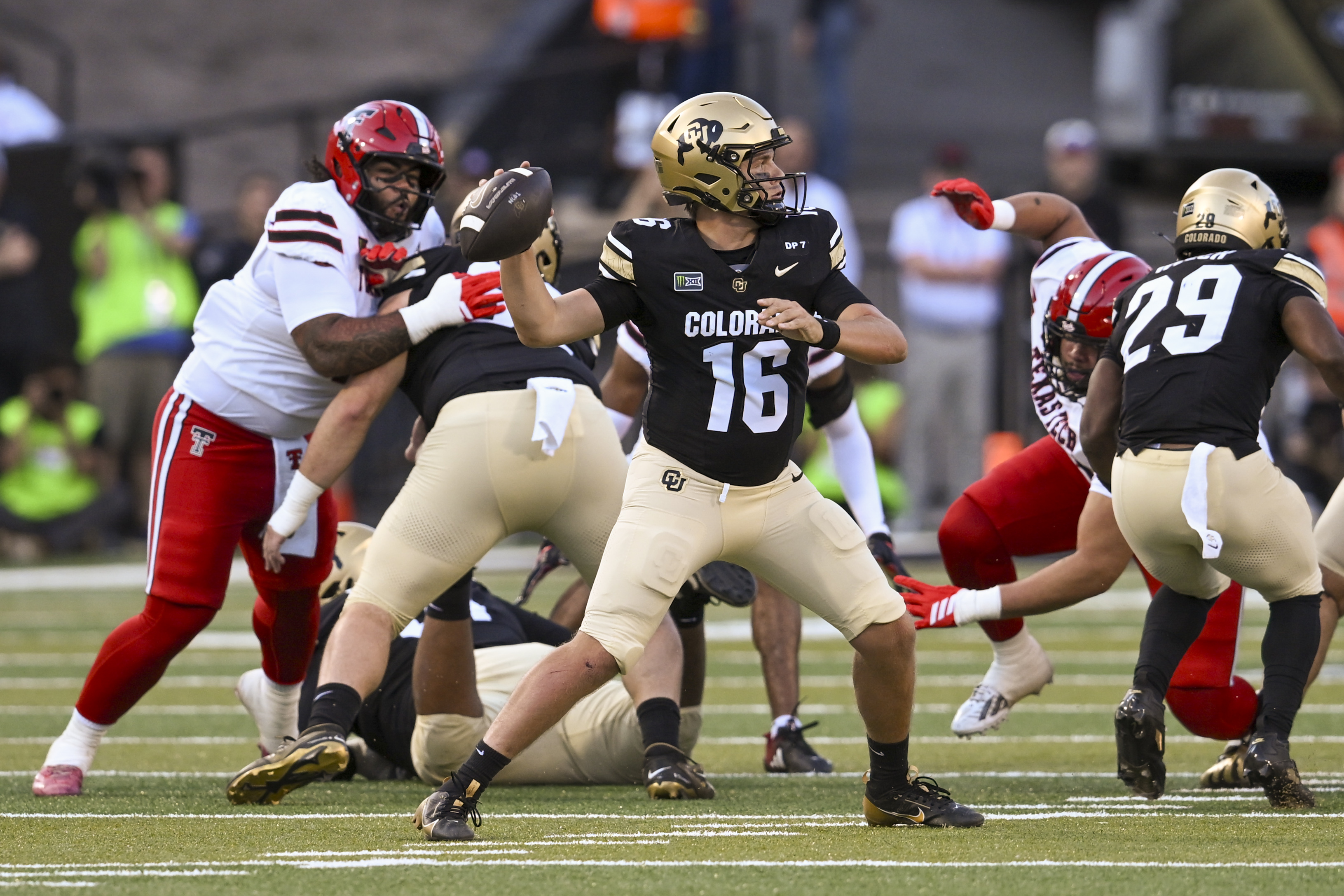 Pictured: Buffaloes quarterback Isaac Wilson in action as we break down our Utah vs. Colorado Prediction. Photo by Kevin Langley/Cal Sport Media/Sipa USA via Reuters Connect.