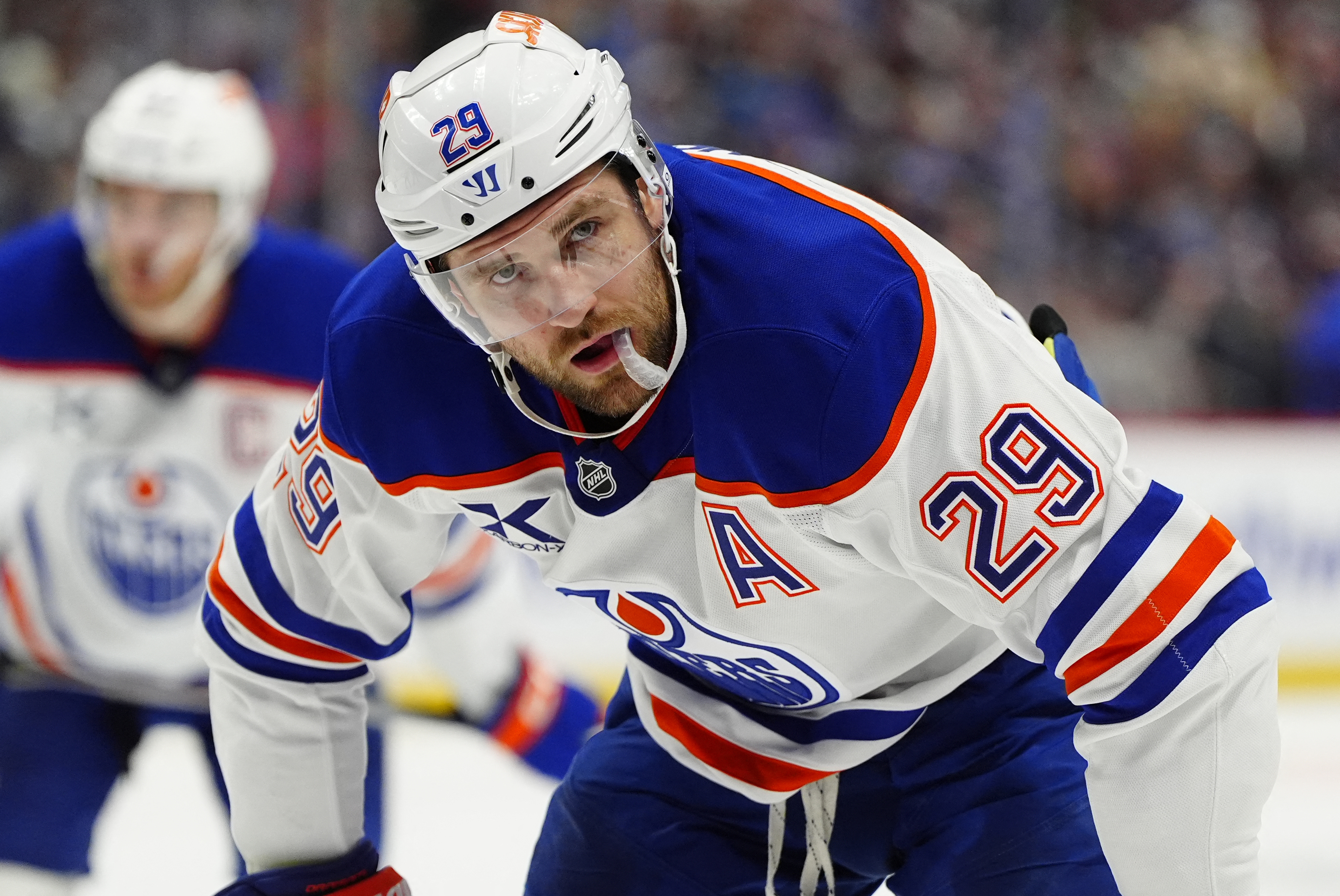 Edmonton Oilers center Leon Draisaitl in action as we make our best NHL predictions and picks for Thursday.
