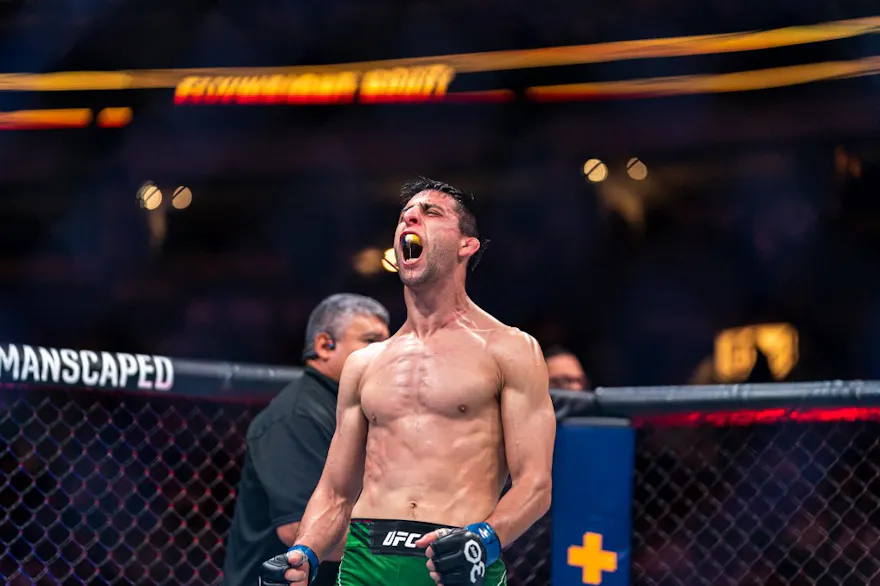 Stephen Erceg celebrates after the victory over David Dvorak as we look at our FanDuel UFC 301 promo code