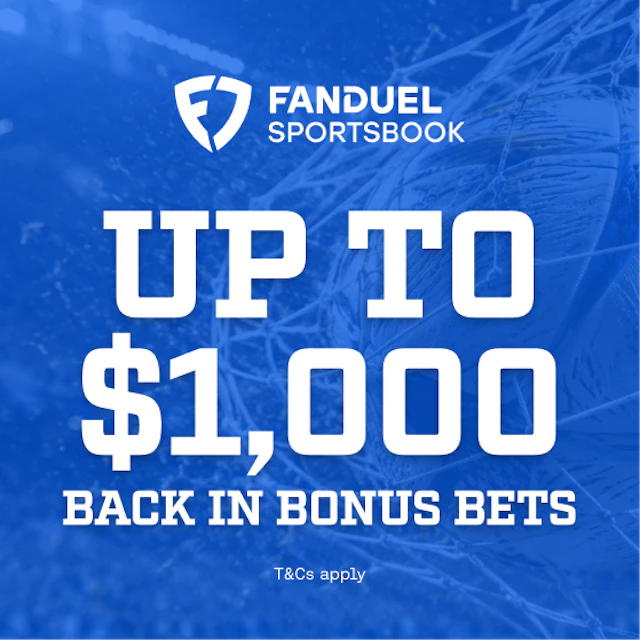 FanDuel Sportsbook 'up to $1,000 in Bet Resets' new customer offer.