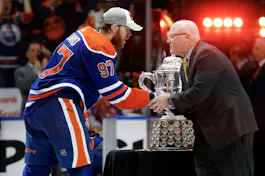 NHL Deputy Commissioner Bill Daly congratulates Connor McDavid after Edmonton beat the Dallas Stars, and Gary Pearson offers his take, including props, betting lines, and analysis, on the Stanley Cup Final featuring the Oilers and Panthers. 