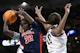 Rita Igbokwe #32 of the Ole Miss Rebels and Angel Reese #10 of the LSU Lady Tigers reach for a rebound as take a look at whether Mississippi will be the next state to adopt comprehensive sports betting. 