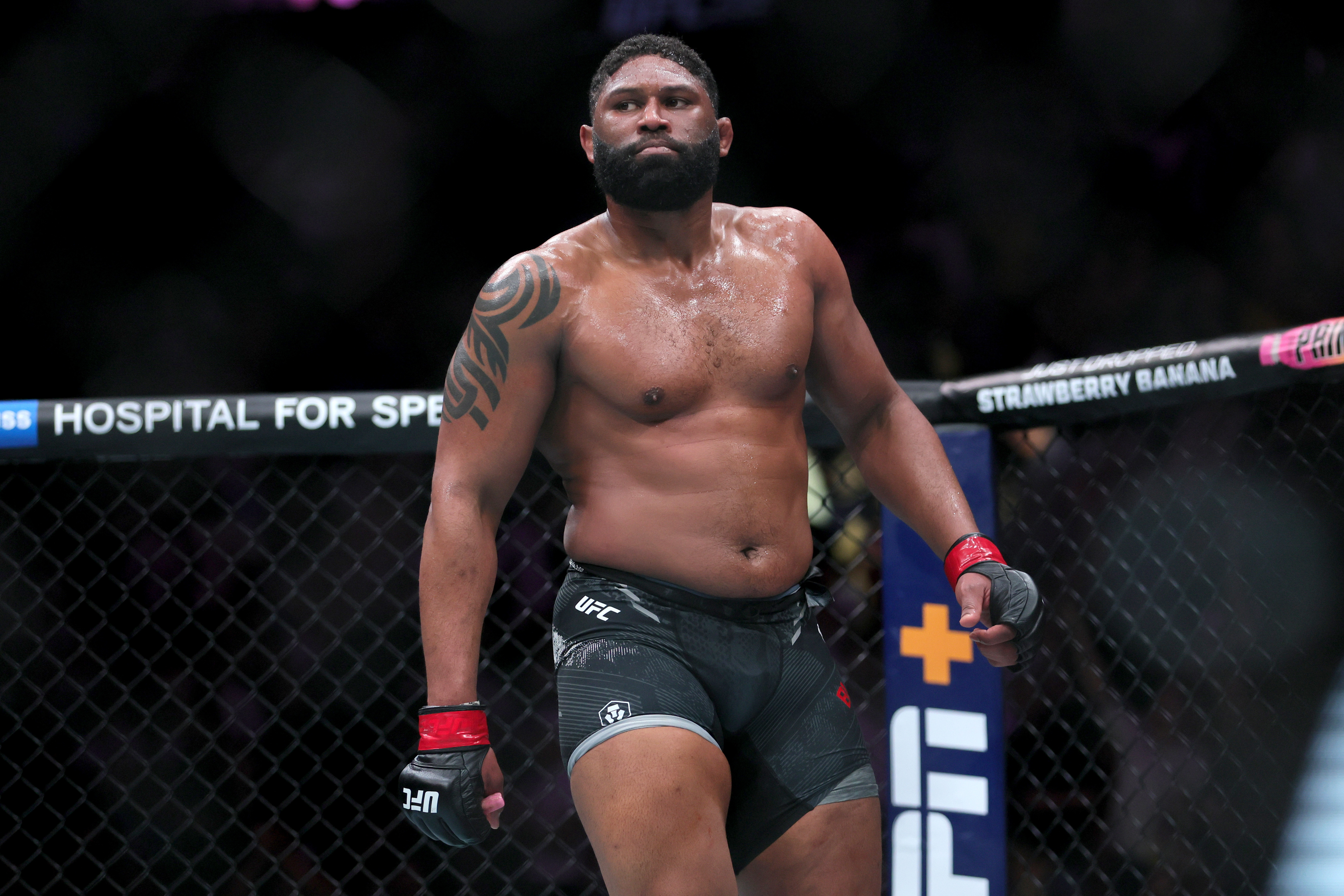 Curtis Blaydes reacts as we make our best Curtis Blaydes vs. Josh Hokit prediction.