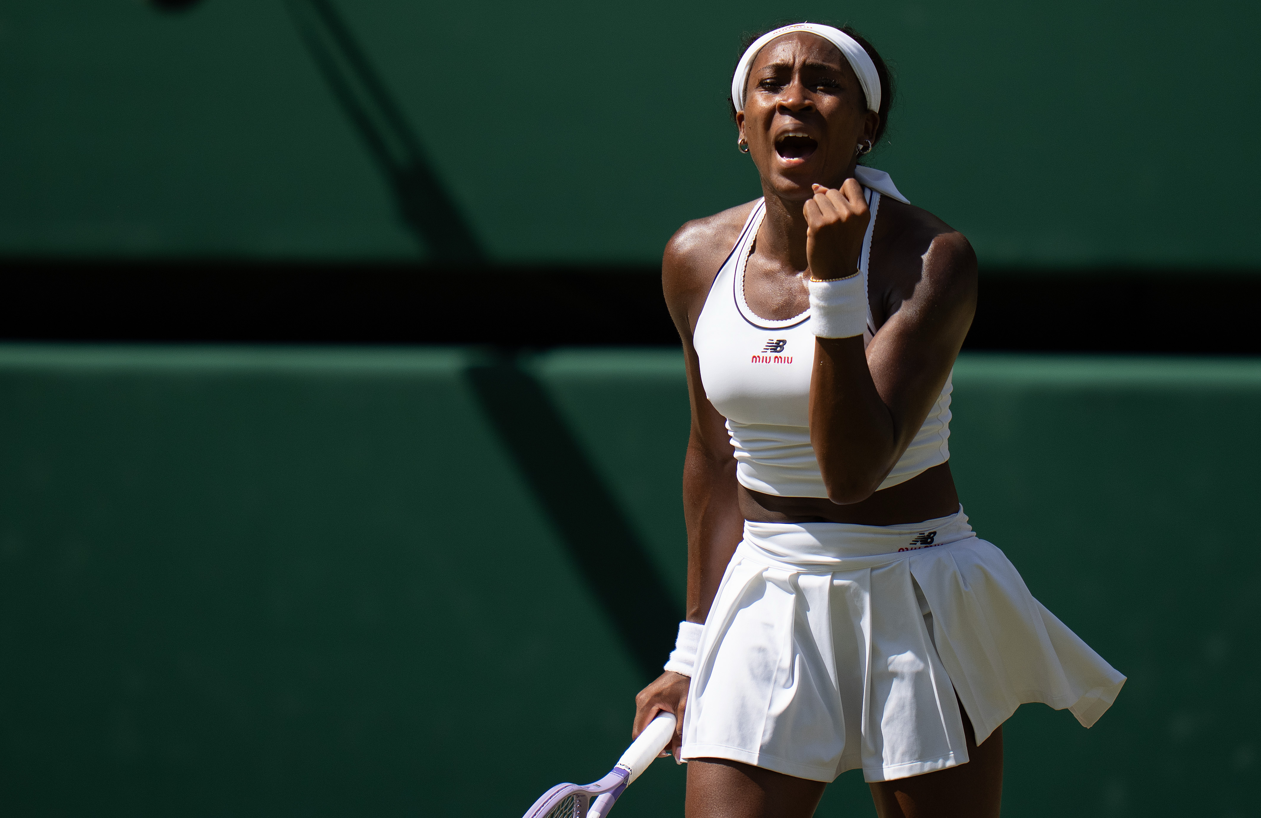 Coco Gauff in action as we provide our Wimbledon prediction for the Karolina Muchova vs. Coco Gauff semifinal.