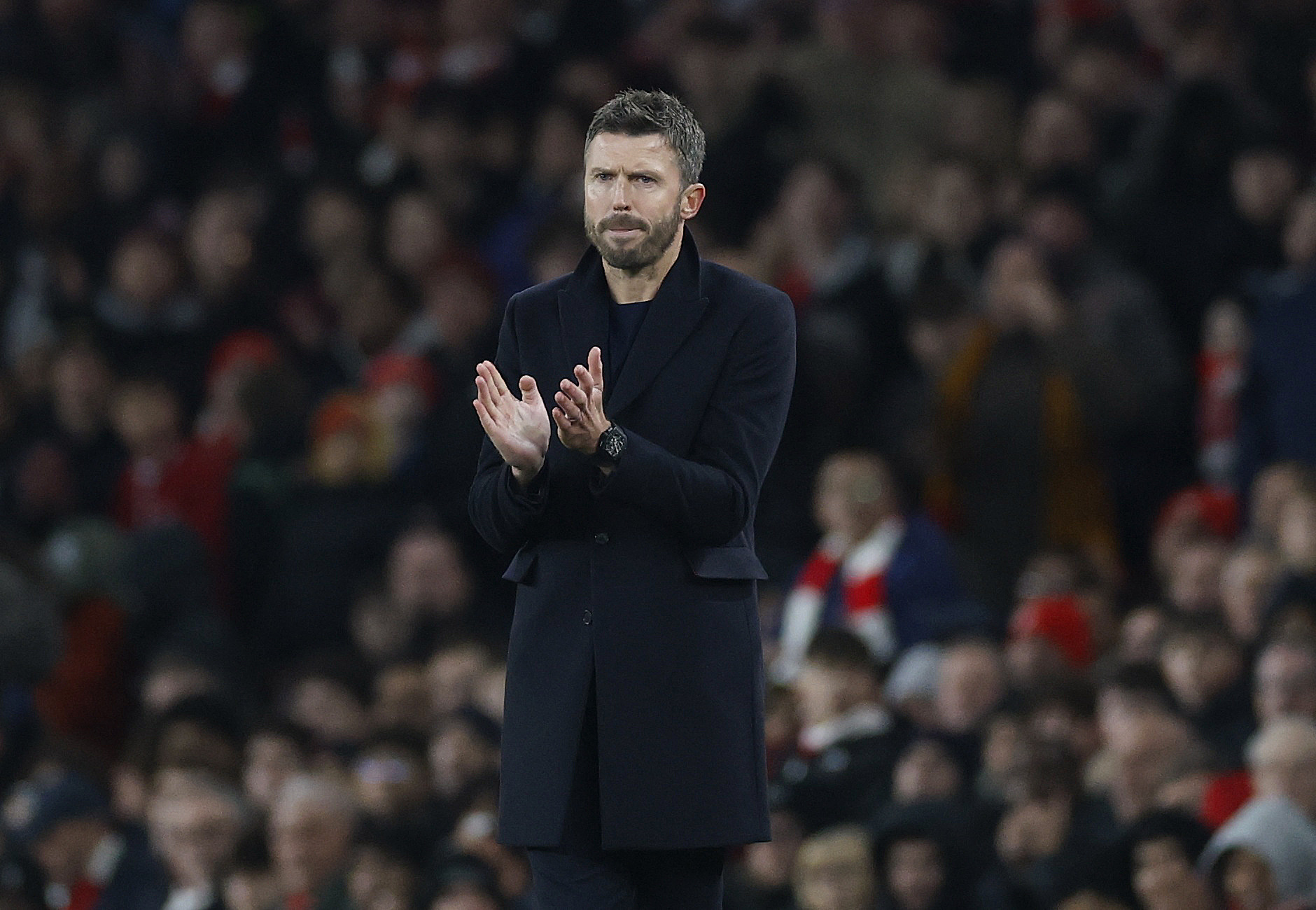 Michael Carrick applauding his team as we provide our Premier League predictions, picks and best Bets for Matchweek 24.