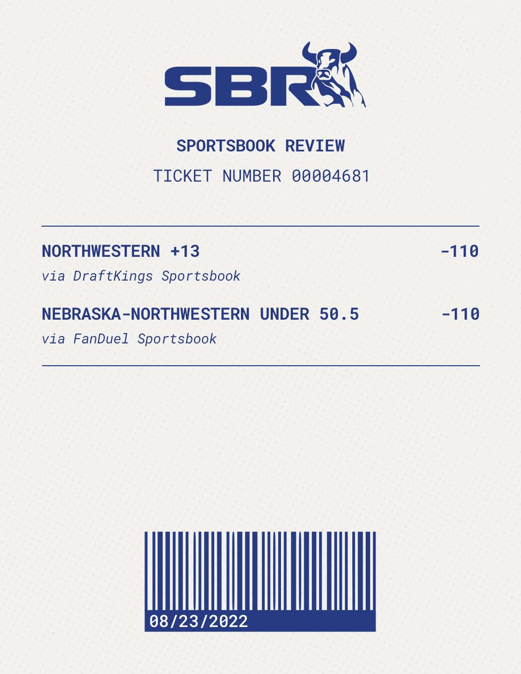 Sbr Betting TicketTwo Picks