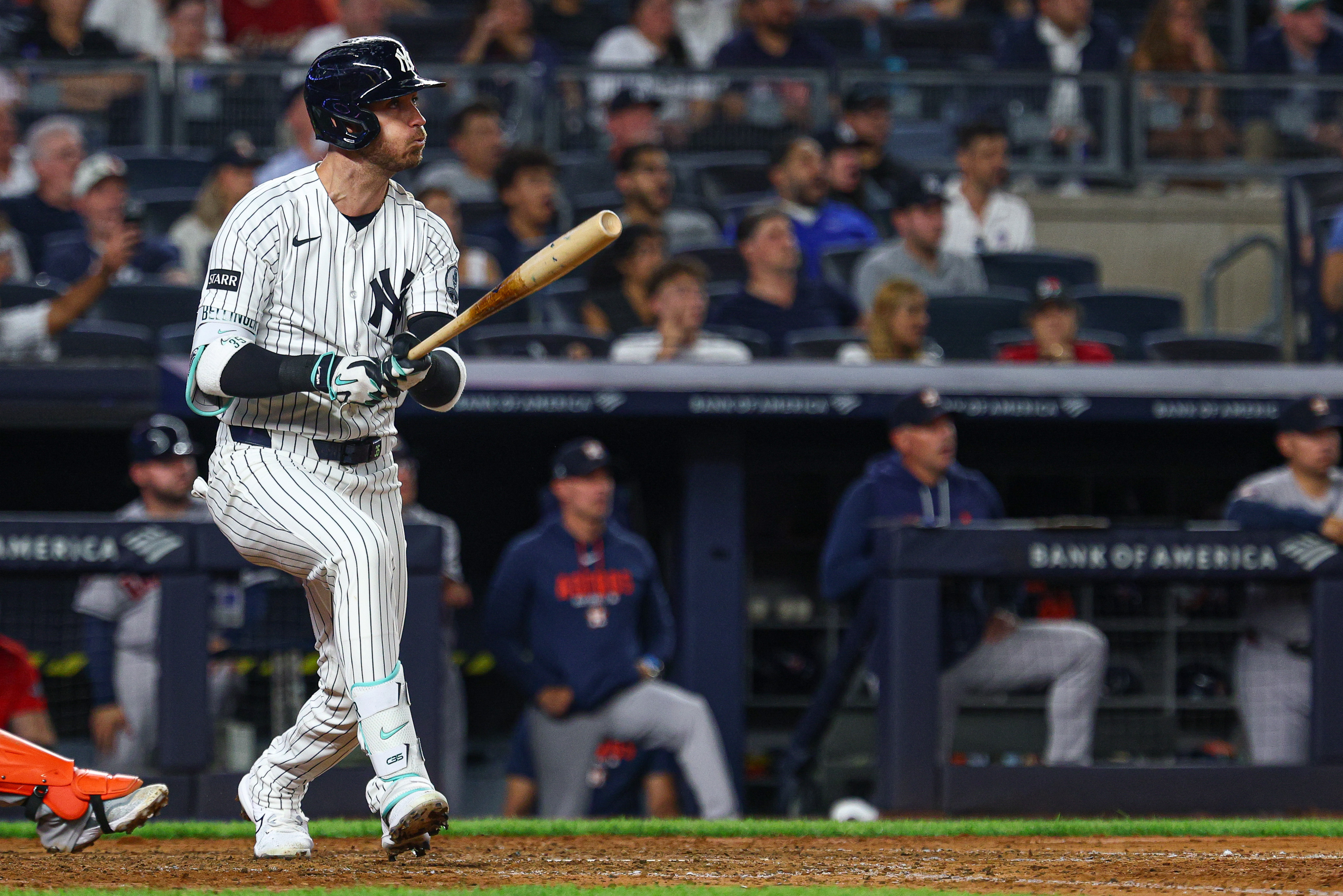 New York Yankees left fielder Cody Bellinger hits as we make our best Red Sox vs. Yankees predictions.