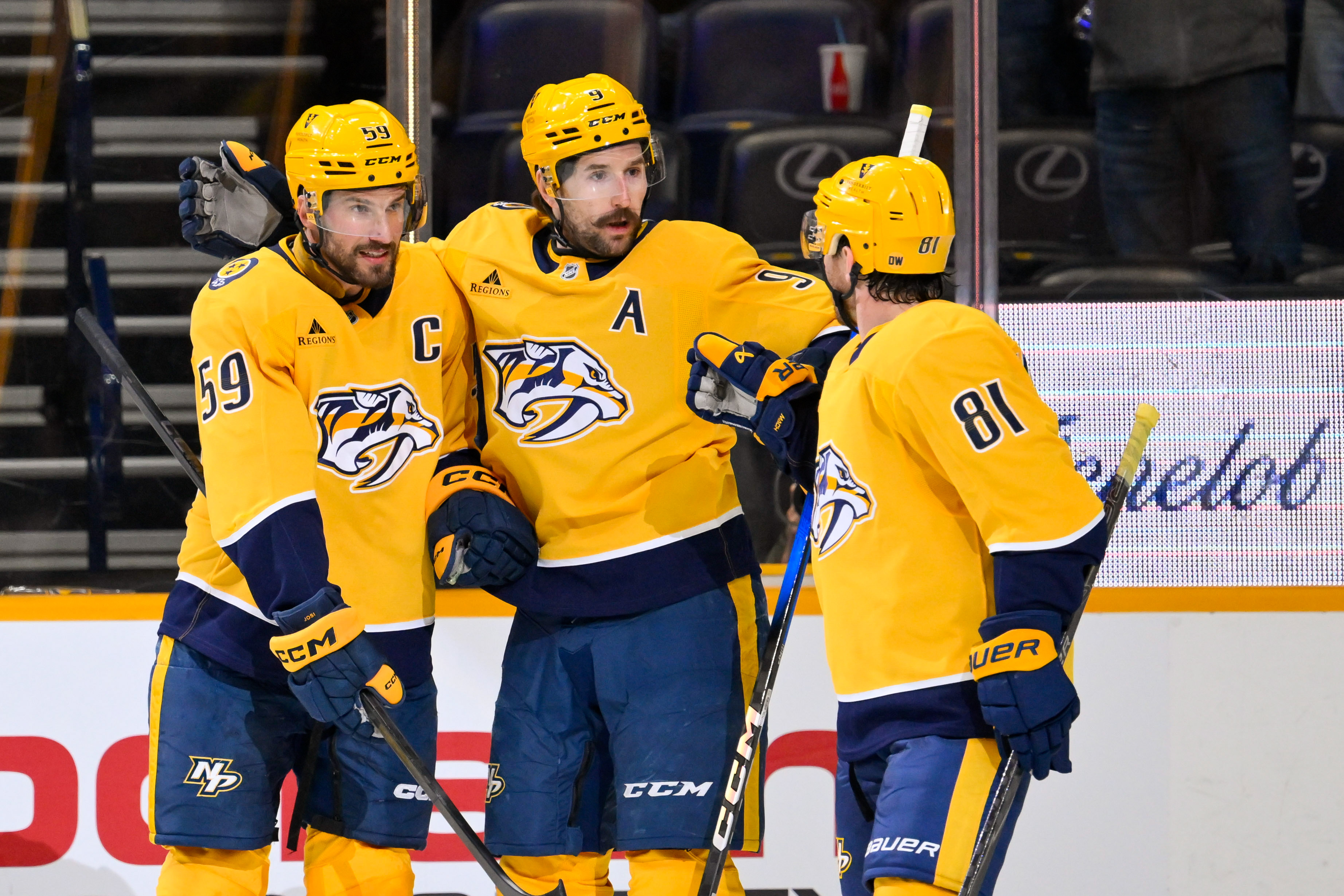 Nashville Predators defenseman Roman Josi celebrates as we look at Tennessee banning sweepstakes.