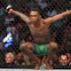 Israel Adesanya of Nigeria looks on before his middleweight title bout against Jared Cannonier during UFC 276 at T-Mobile Arena on July 02, 2022 in Las Vegas, Nevada.