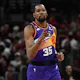 Kevin Durant #35 of the Phoenix Suns reacts after scoring as we look at our best Suns vs Mavericks picks