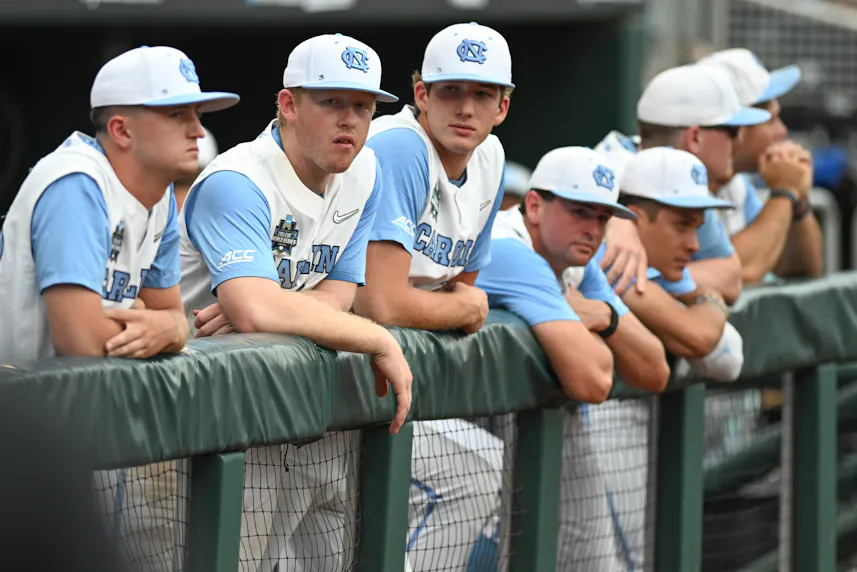 North Carolina Tar Heels players look an after a loss as we look at the status of college player prop betting in North Carolina.