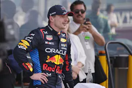 Red Bull Racing driver Max Verstappen reacts after finishing second as we look at the Canadian Grand Prix odds