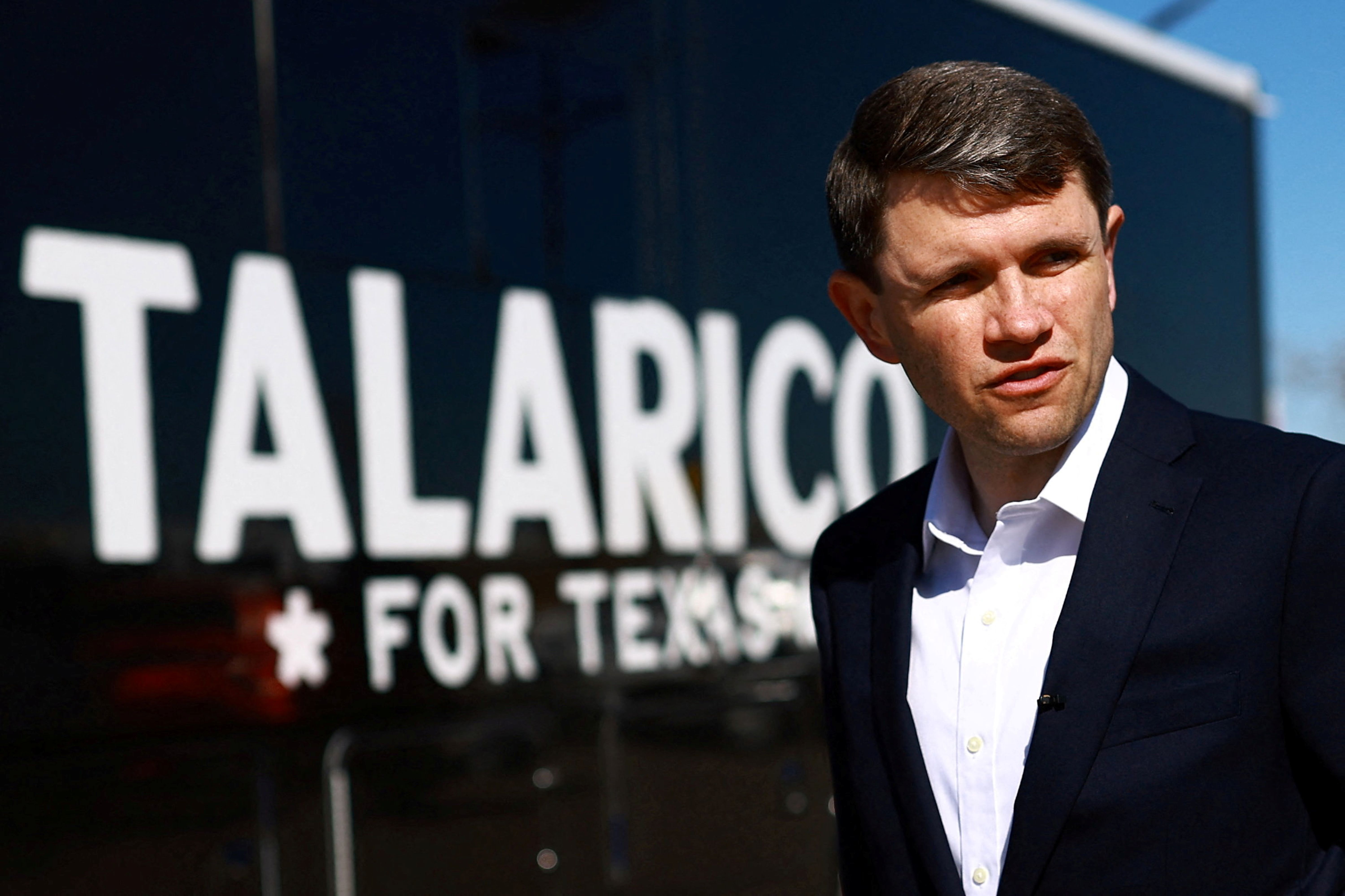 James Talarico, a Democratic candidate for the U.S. Senate seat representing Texas, walks outside an ICE detention center, and he's key to the Texas Senate odds.