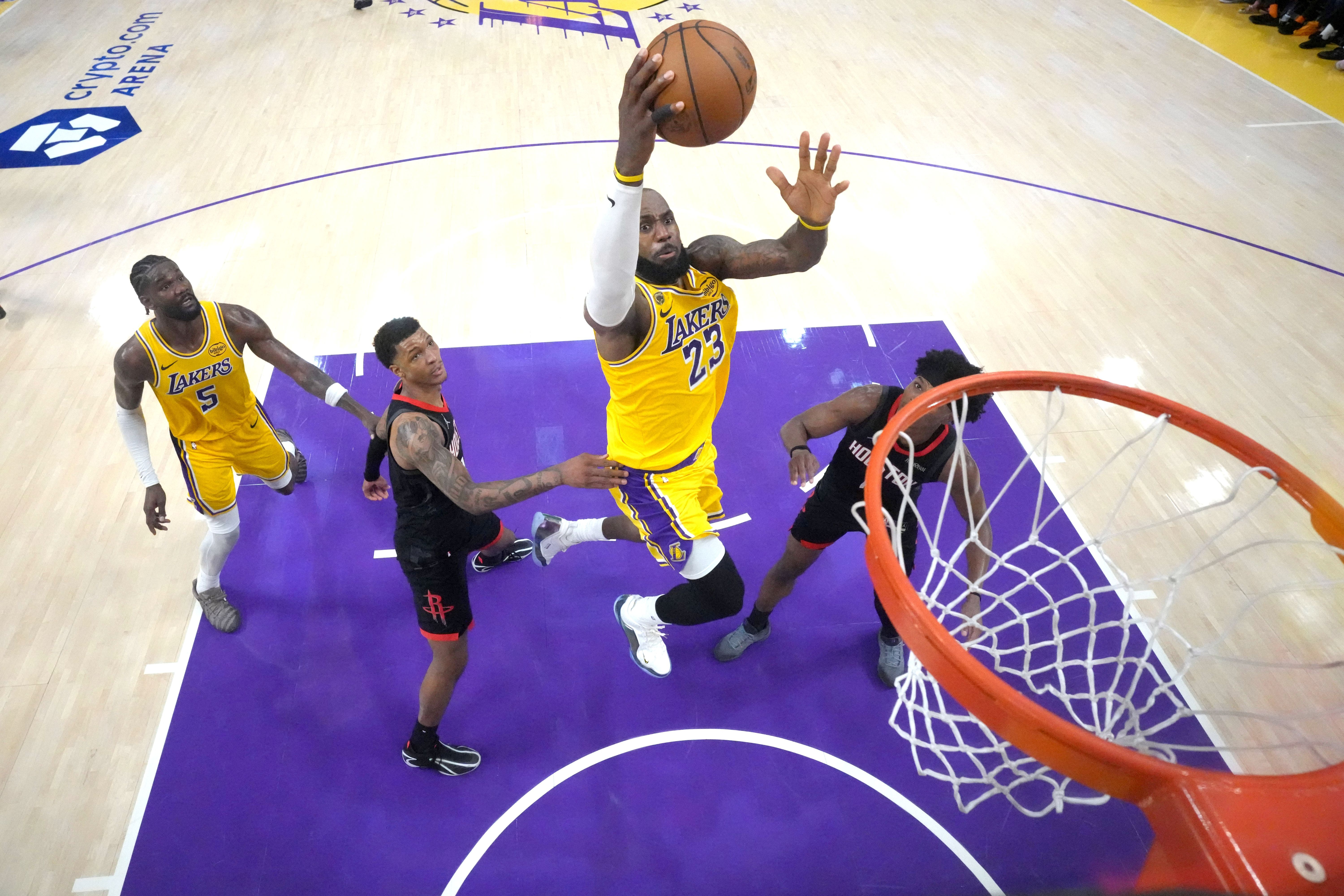 LeBron James in action during the NBA playoffs as we look at NBA considering prediction market partners