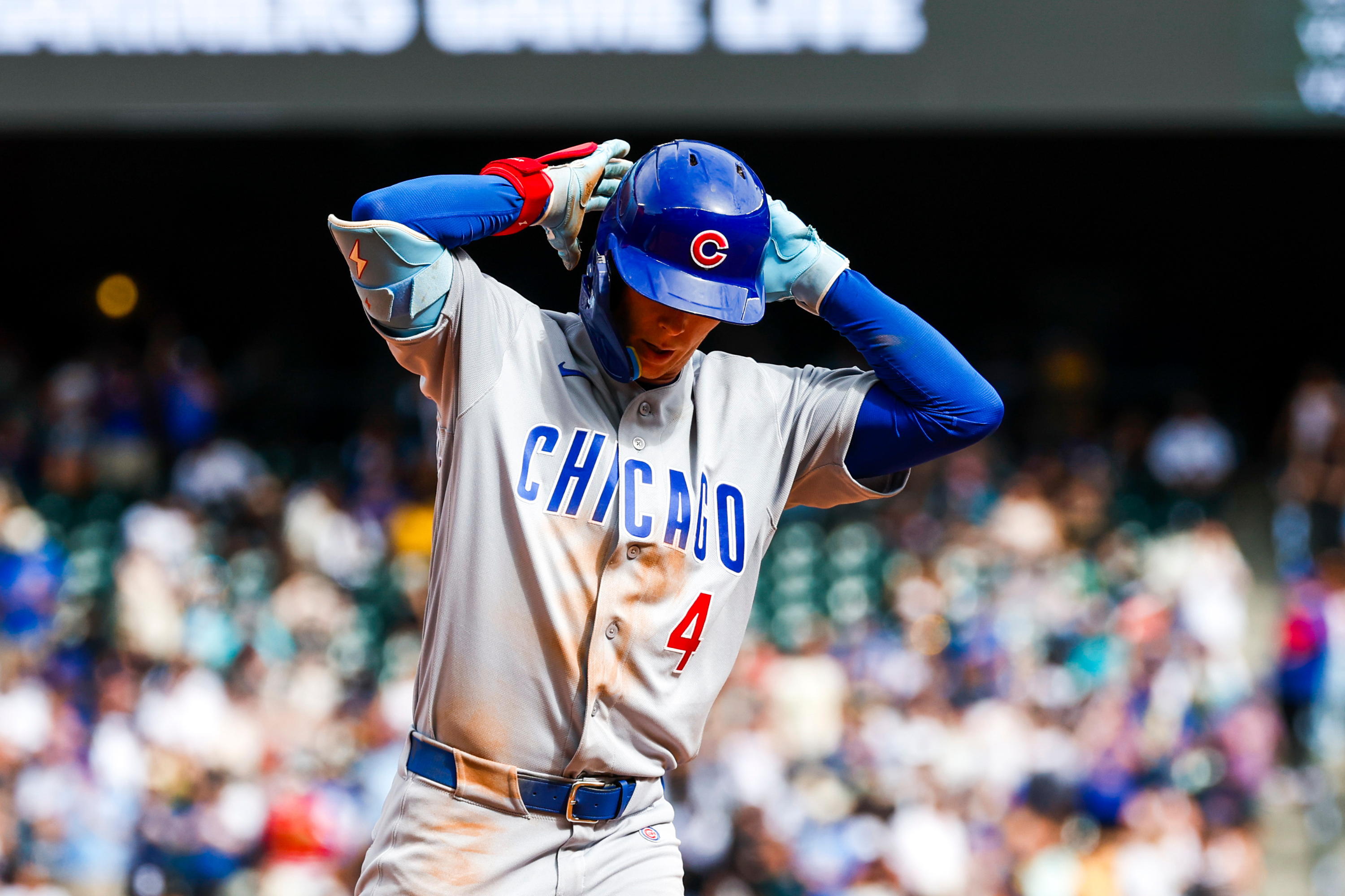 Chicago Cubs outfielder Pete Crow-Armstrong (4) runs the bases as we break down our home run predictions today.