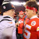 Joe Burrow #9 of the Cincinnati Bengals and Patrick Mahomes #15 of the Kansas City Chiefs are among the favorites in the NFL MVP odds 2023.