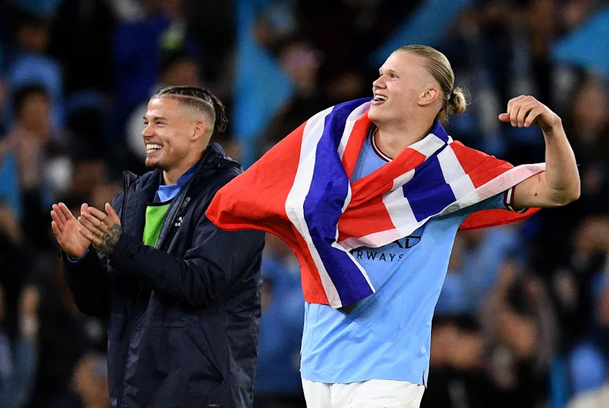 Striker Erling Haaland is one of the main reasons Manchester City are heavy favorites in the Champions League 2023-24 odds.