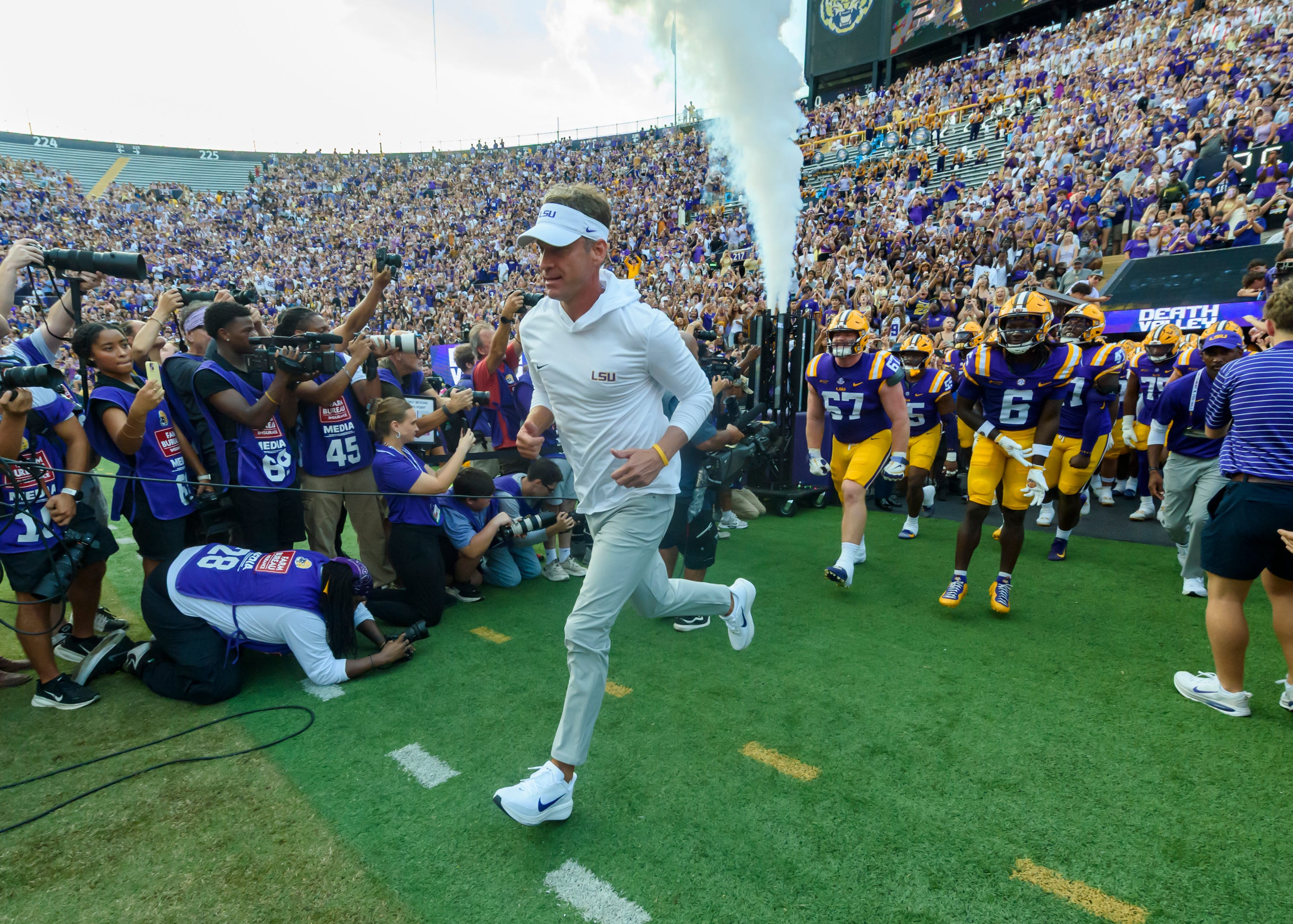 Tigers Head Coach Lane Kiffin and the LSU Tigers take the field as we make our best LSU vs. Ole Miss early prediction