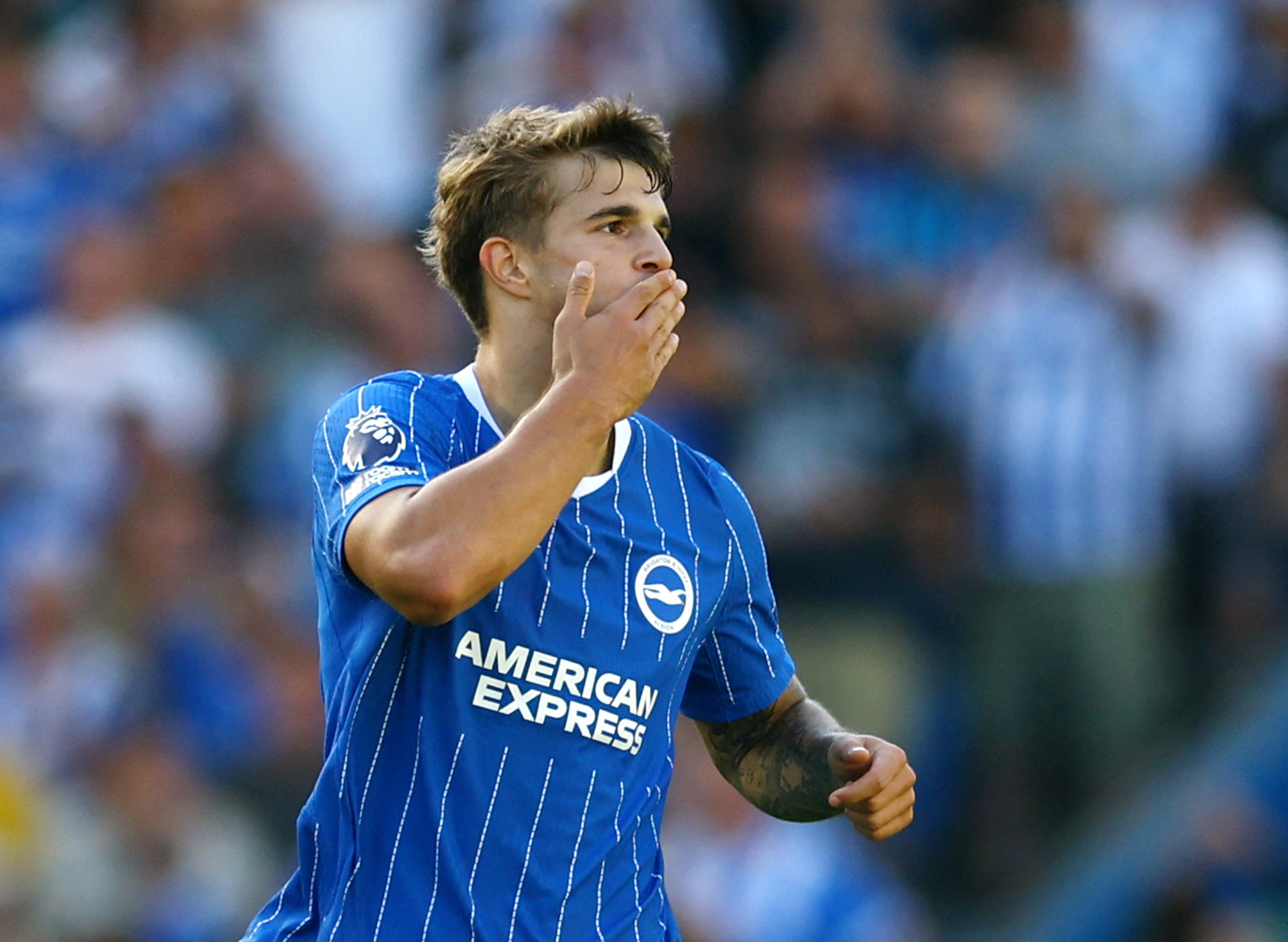 Brighton & Hove Albion's Luka Vuskovic celebrates scoring as we make our Premier League best bets for Matchday 4.