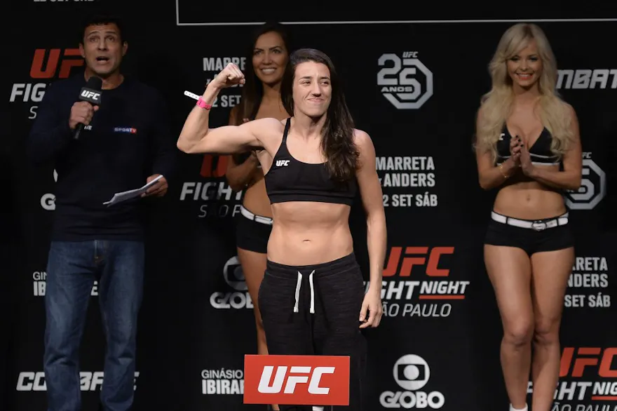 Pesagem oficial da lutadora MARINA RODRIGUEZ no UFC Fight Night, realizado no Gin·sio do Ibirapuera em Sao Paulo, na tarde desta sexta-feira, 21. Foto: Levi Bianco/Brazil Photo Press