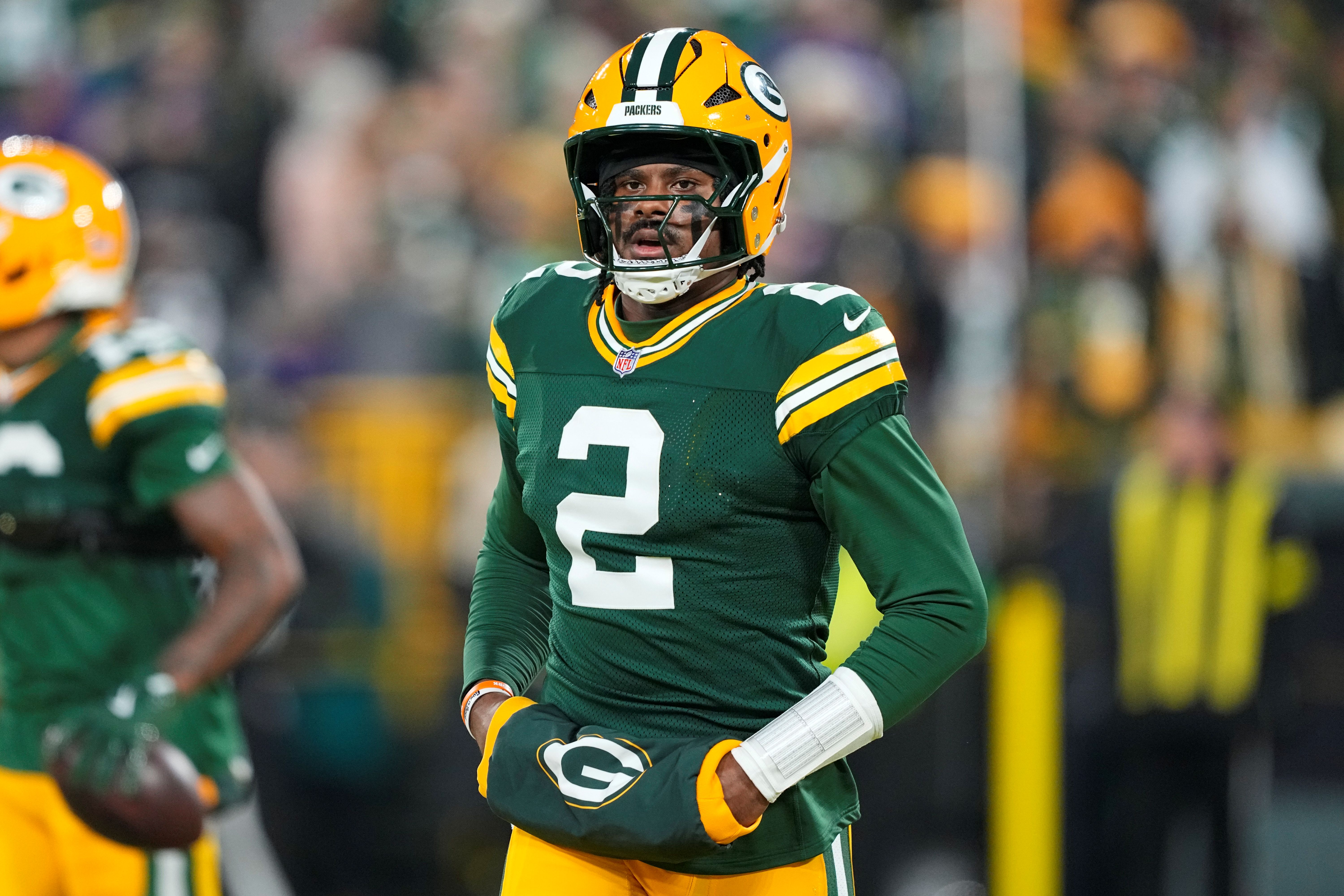 Green Bay Packers quarterback Malik Willis looks on, and he's key as we look at an important question: When does NFL free agency start?