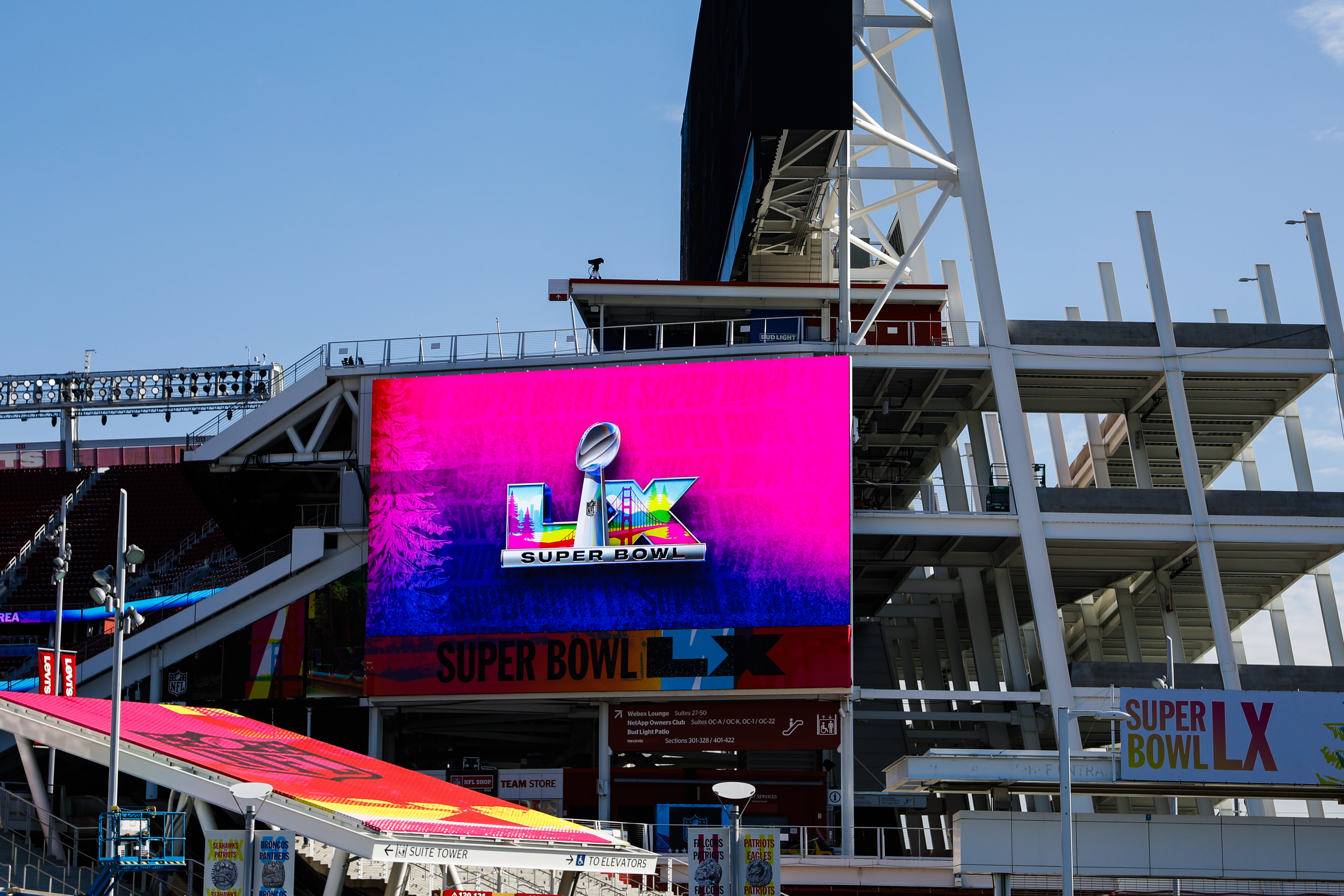 Levi’s Stadium ahead of Super Bowl 2026 as we explore the Super Bowl stats.