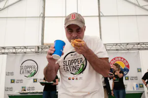 Geoffrey Esper forces down one of 34 sloppers to take the title at the World Slopper Eating Championship as we look at the Nathan's Hot Dog Eating Contest odds and picks