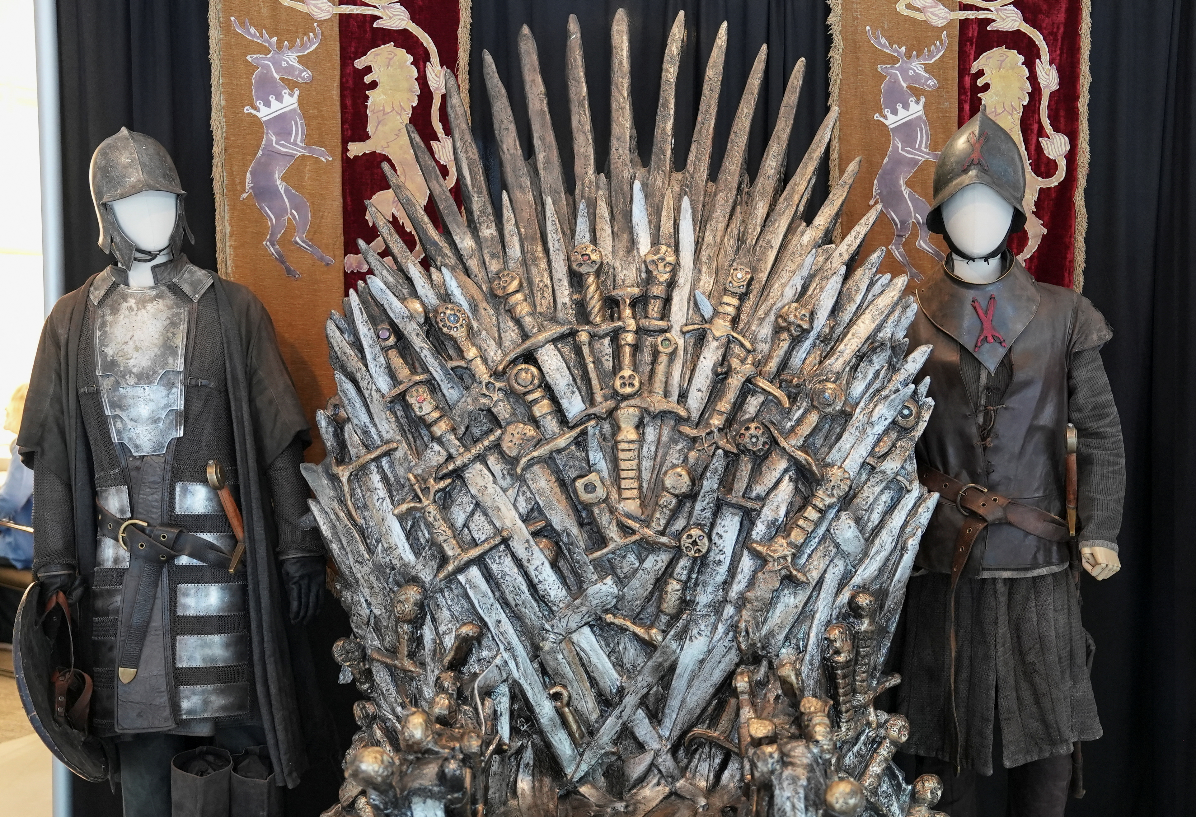 A replica of the Iron Throne is pictured as we look at the BetMGM Game of Thrones slot launching in Alberta.