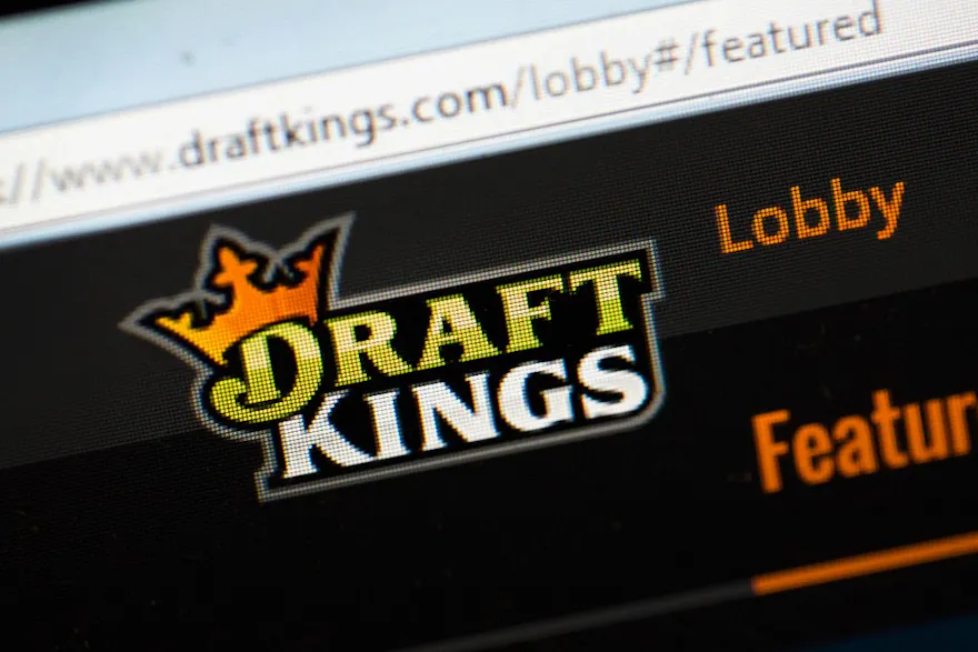 The fantasy sports website DraftKings is shown on October 16, 2015 in Chicago, Illinois as we look the DraftKings-Apple Sports agreement.