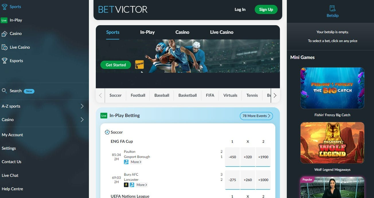 Betvictor Homepage Ont