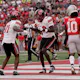 Malachi Corley #11 and Javy Bunton #19 of the Western Kentucky Hilltoppers celebrate as we look at our BetMGM bonus code for Middle Tennessee vs. Western Kentucky
