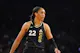 Las Vegas Aces forward Aja Wilson (22) competes as we offer our bext Lynx vs. Aces prediction and expert picks for Tuesday's WNBA matchup at Michelob ULTRA Arena in Paradise, Nev.