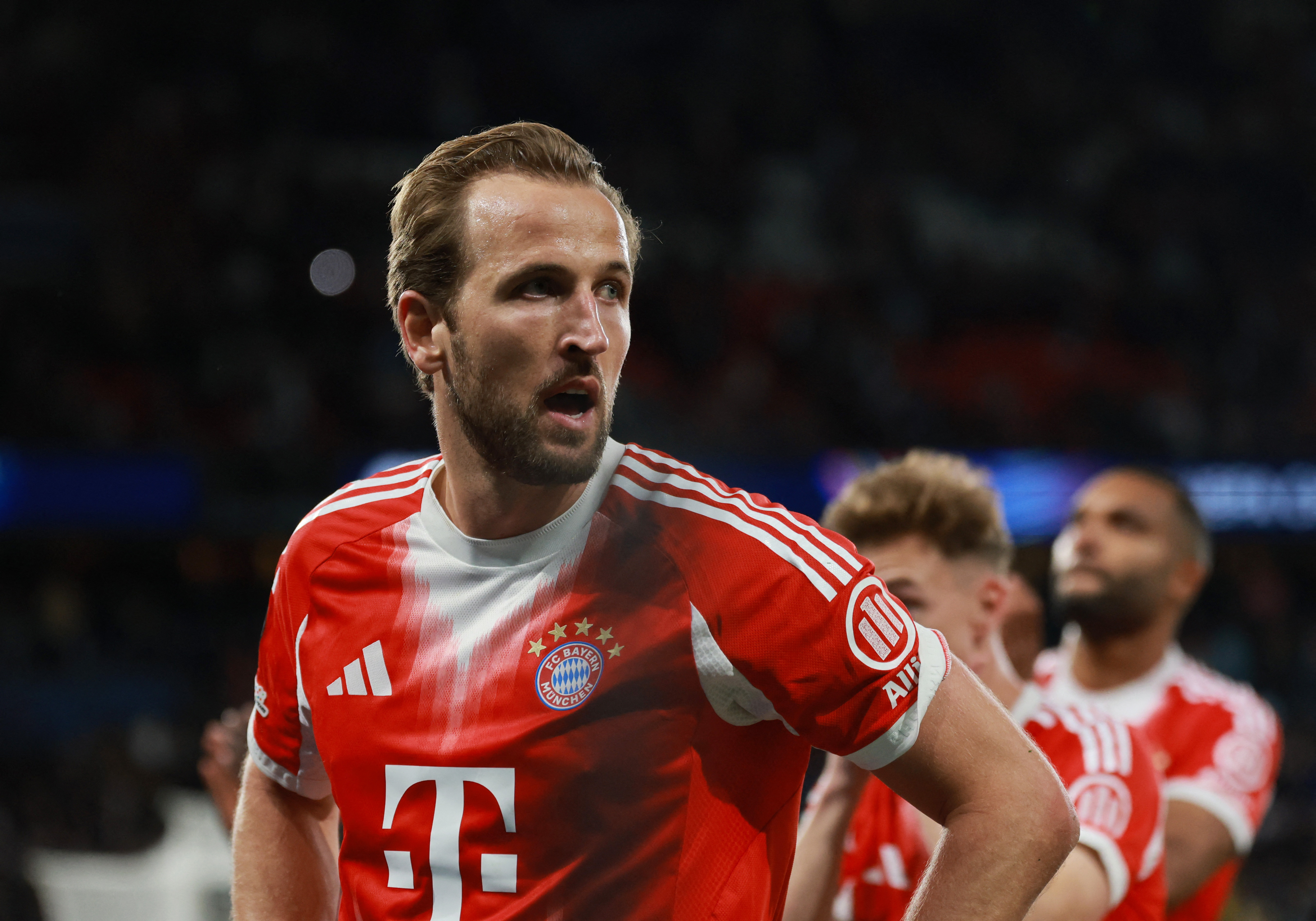 Bayern Munich's Harry Kane looks on as we break down our Bayern Munich vs. PSG prediction.