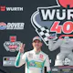 Denny Hamlin celebrates in victory lane as we look at the latest 2024 NASCAR Cup Series Championship odds.