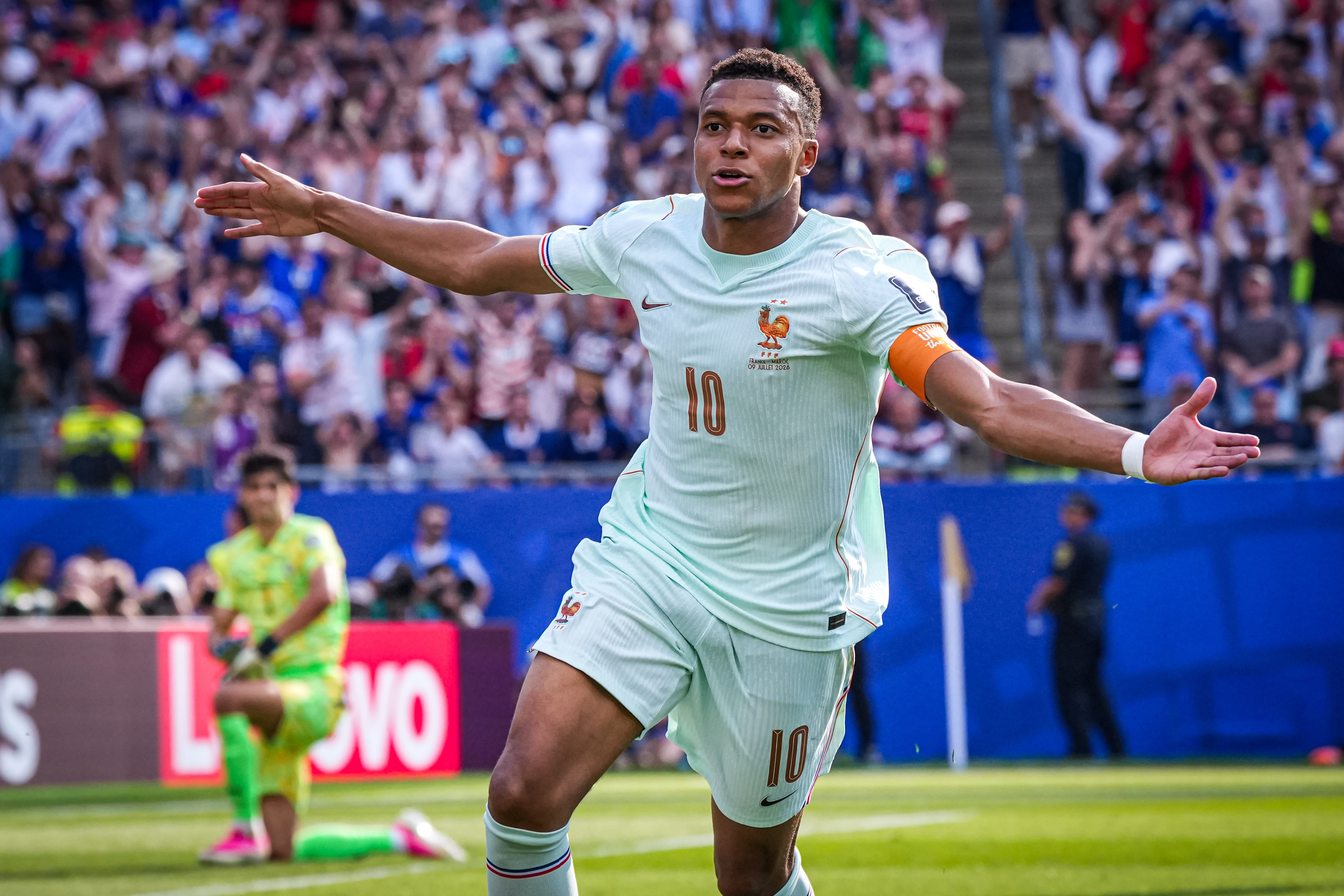 Kylian Mbappe after he scored as we offer our World Cup predictions and best bets for the semifinals. 