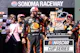 Martin Truex Jr. (19) celebrates with his team as we offer our best Toyota/Save Mart 350 odds and expert picks for Sunday's race at Sonoma Raceway.