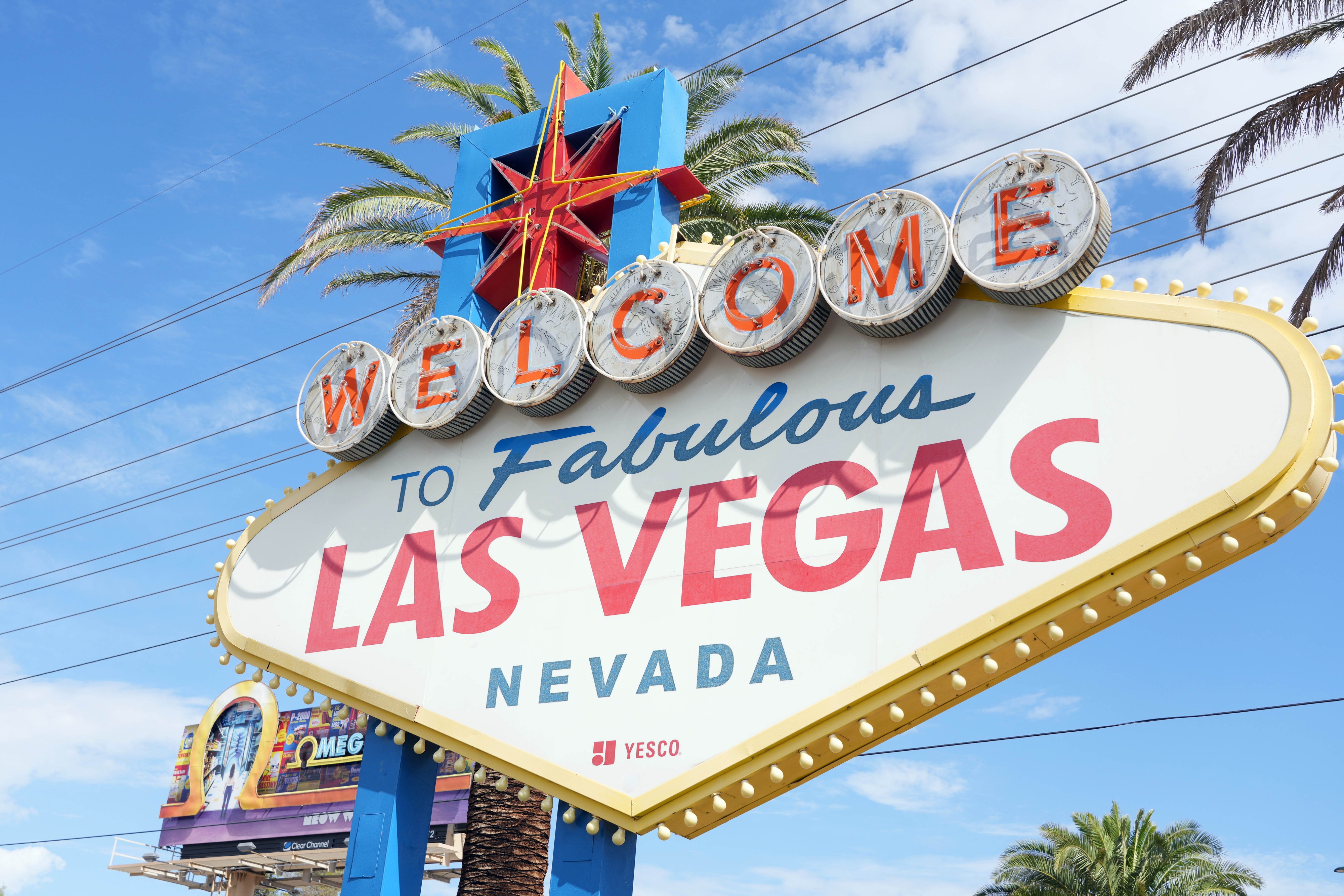 The Las Vegas sign on the Las Vegas strip as we look at Robinhood stopping operations in Nevada. 