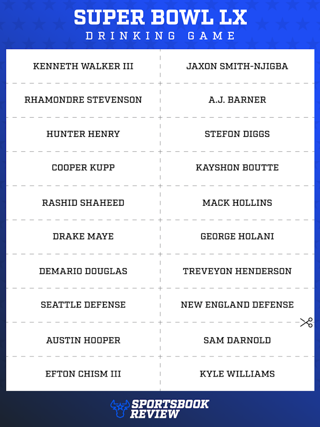 Printable Super Bowl Touchdown Game for Seahawks vs. Patriots | Download Our Free Super Bowl 2026 Names Sheet